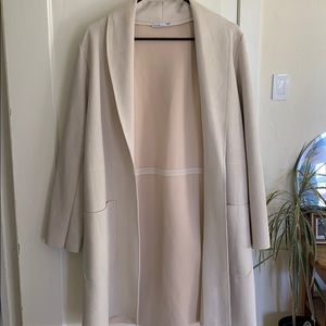 Zara faux suede long jacket